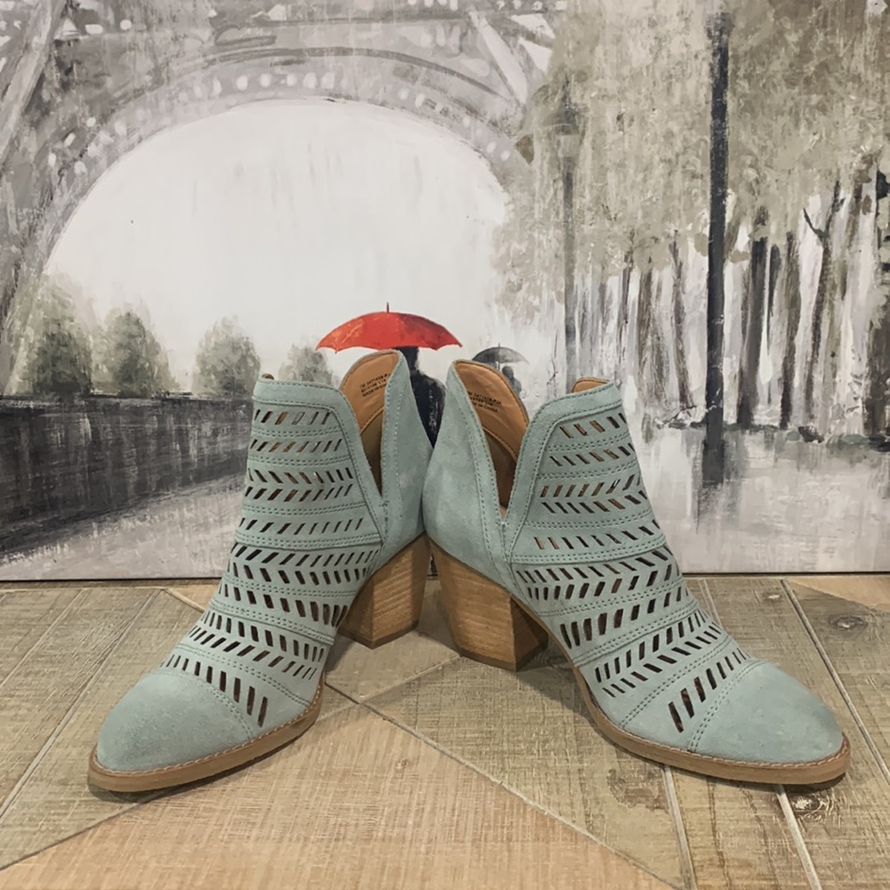 Frye Allister Leather Bootie Pale Jade 7 - Picture 4 of 16